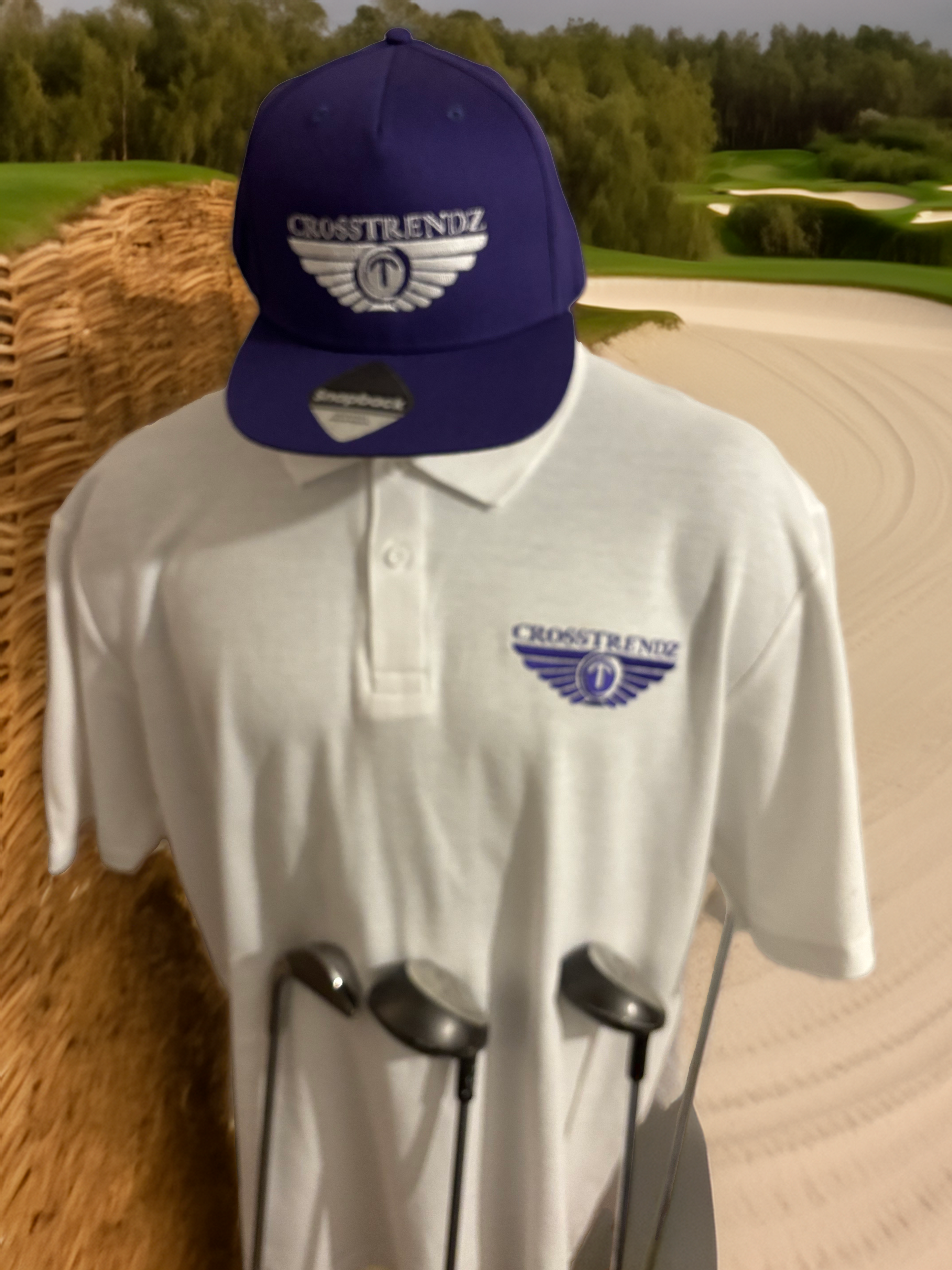 Crosstrendz White Golf Polo Set