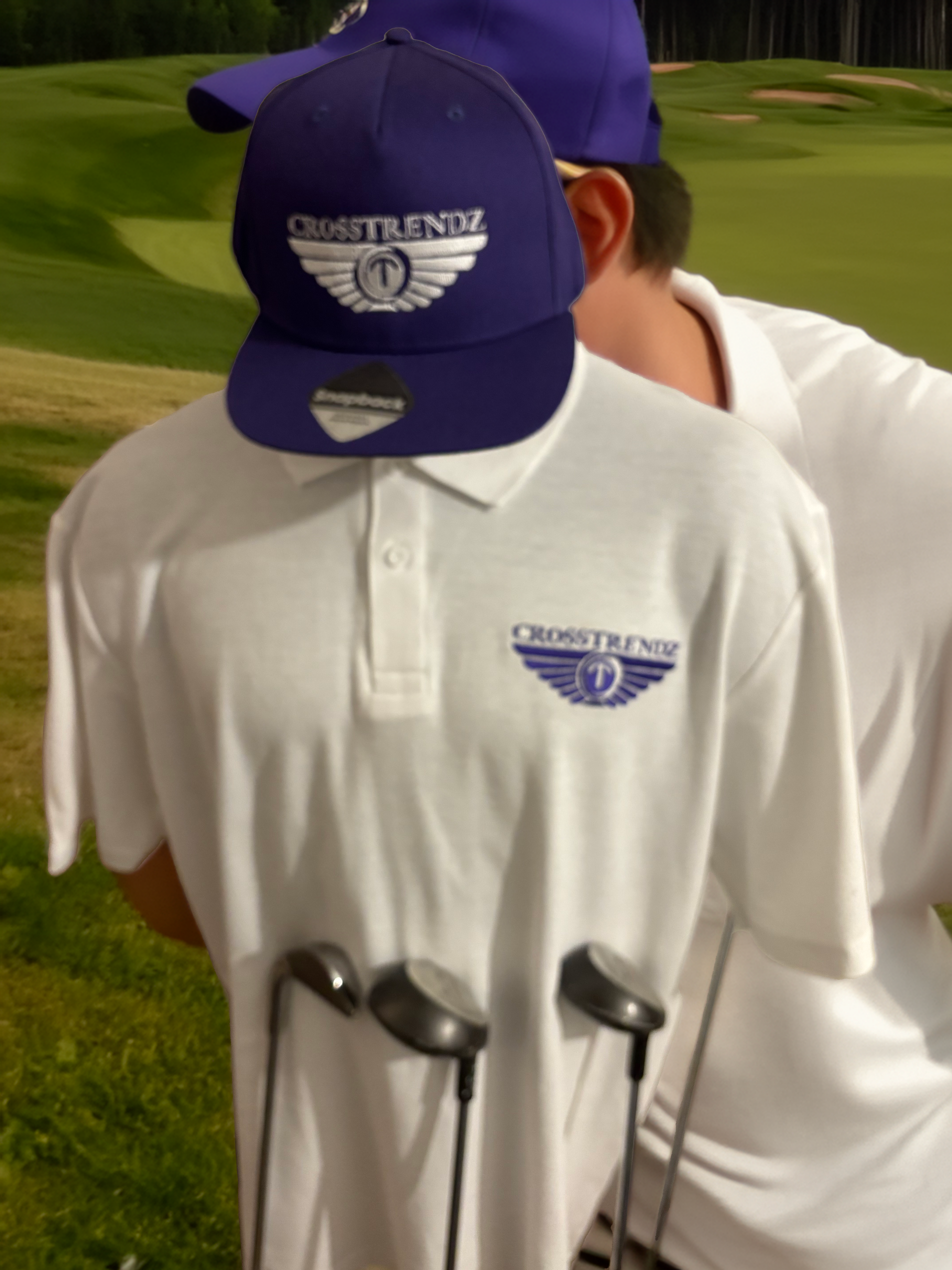 Crosstrendz White Golf Polo Set