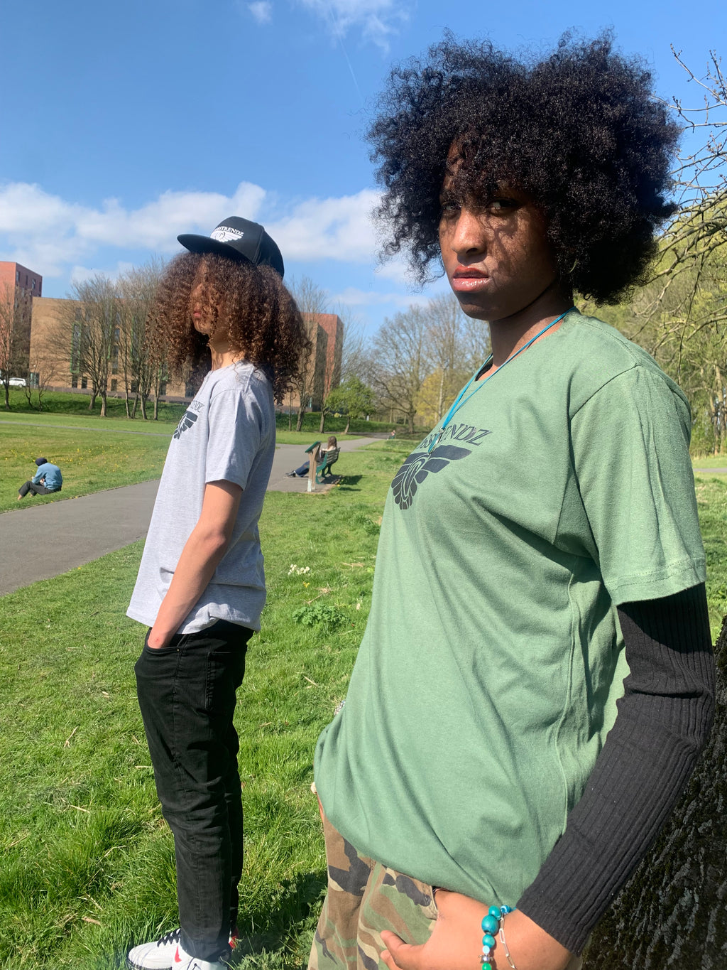 Crosstrendz army green  Tee