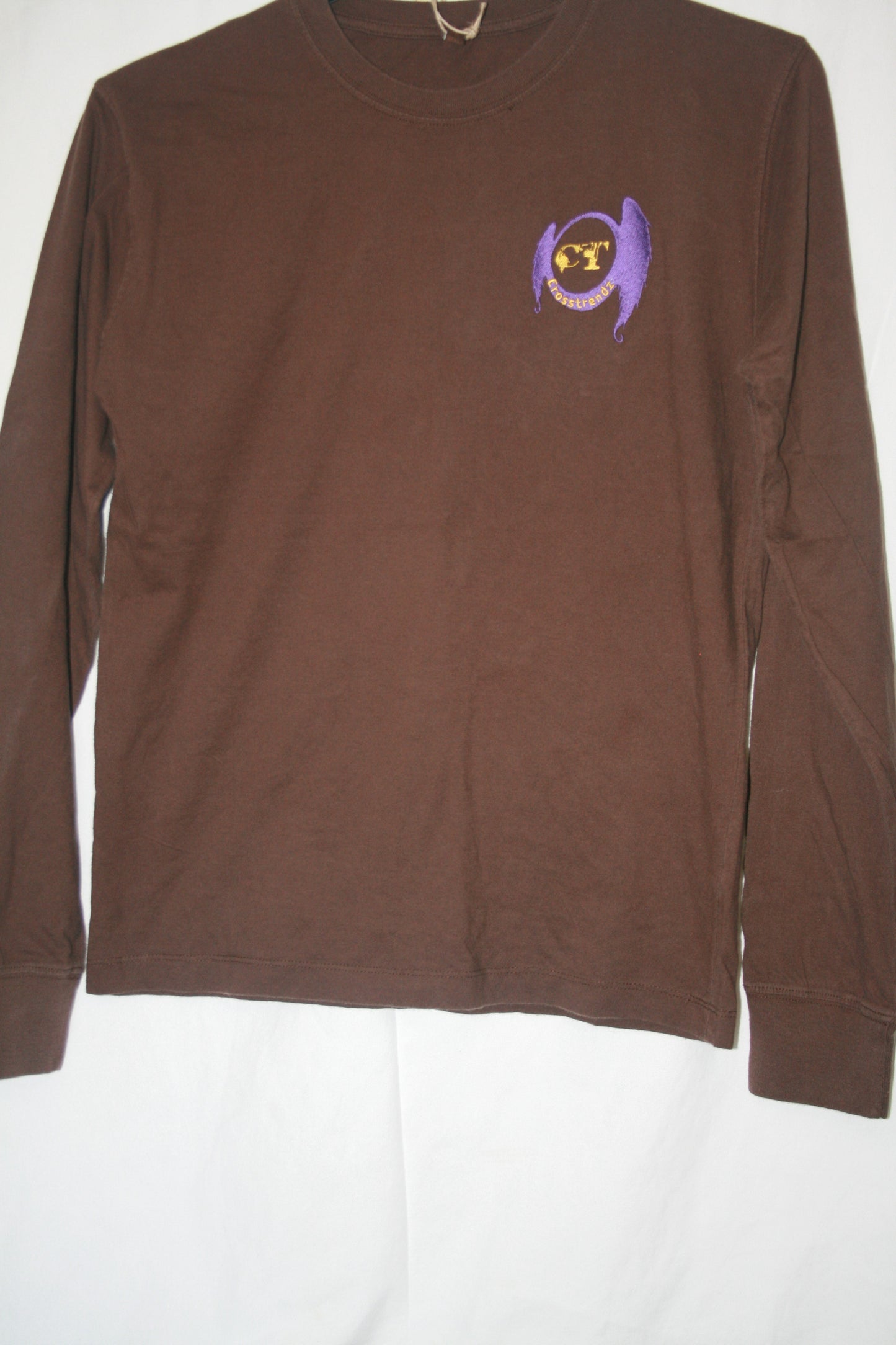 long sleeve brown Tee