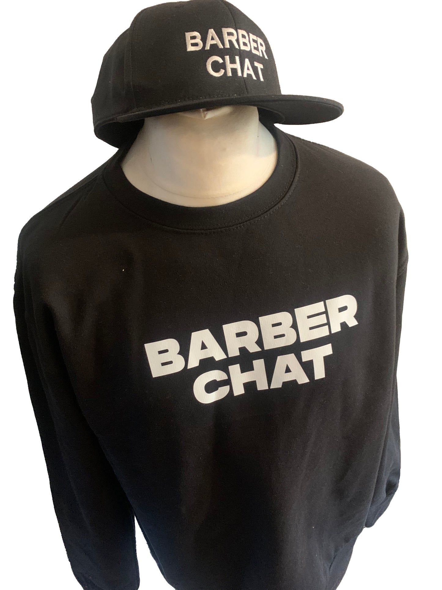 barber chat sweatshirt/cap set