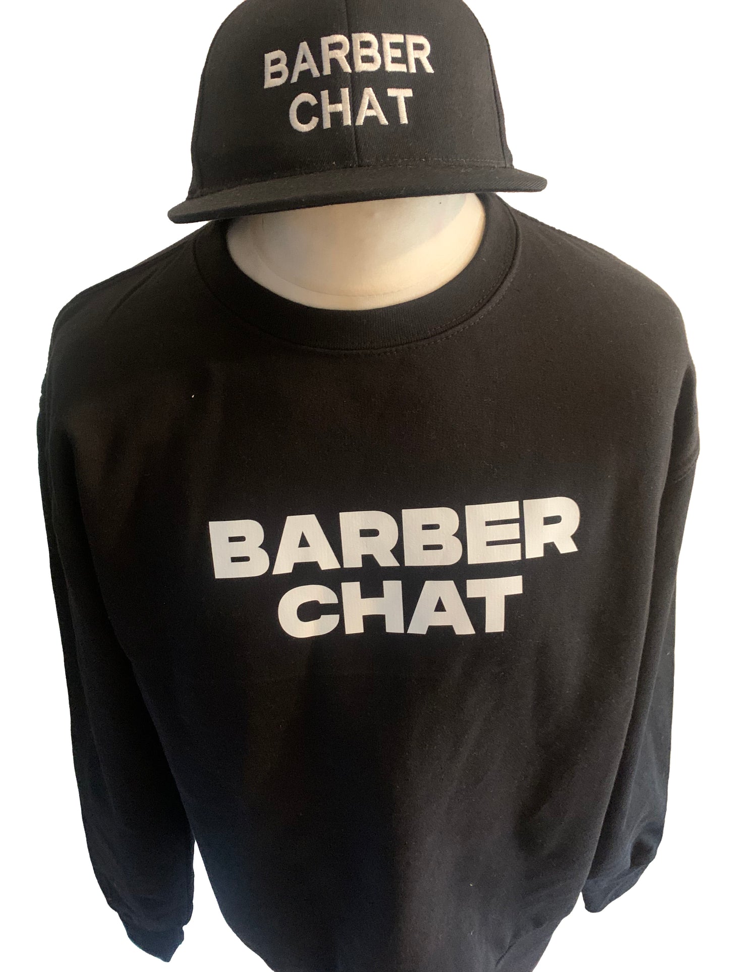 barber chat sweatshirt/cap set