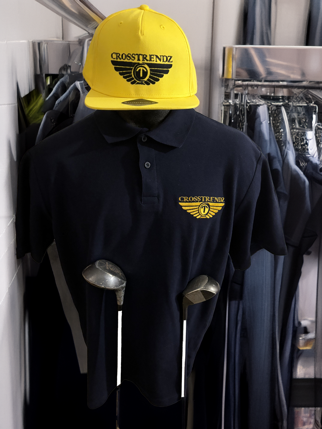 CrossTrendz Blue Polo Golf Set