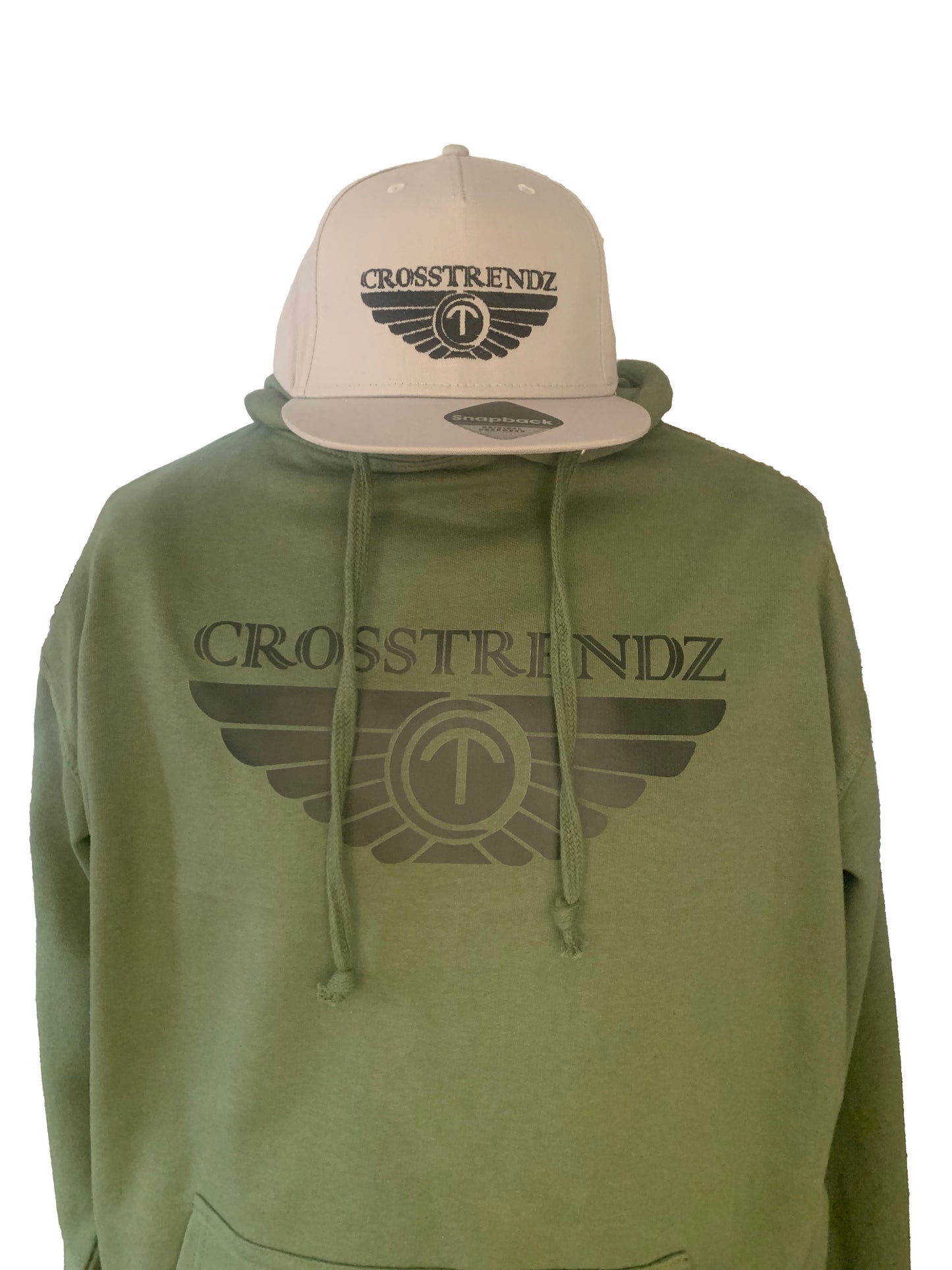 crosstrendz army green hoodie