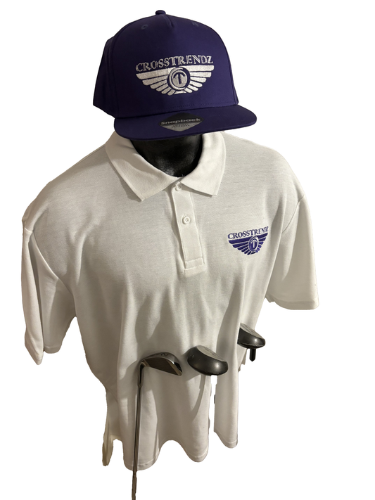 Crosstrendz White Golf Polo Set