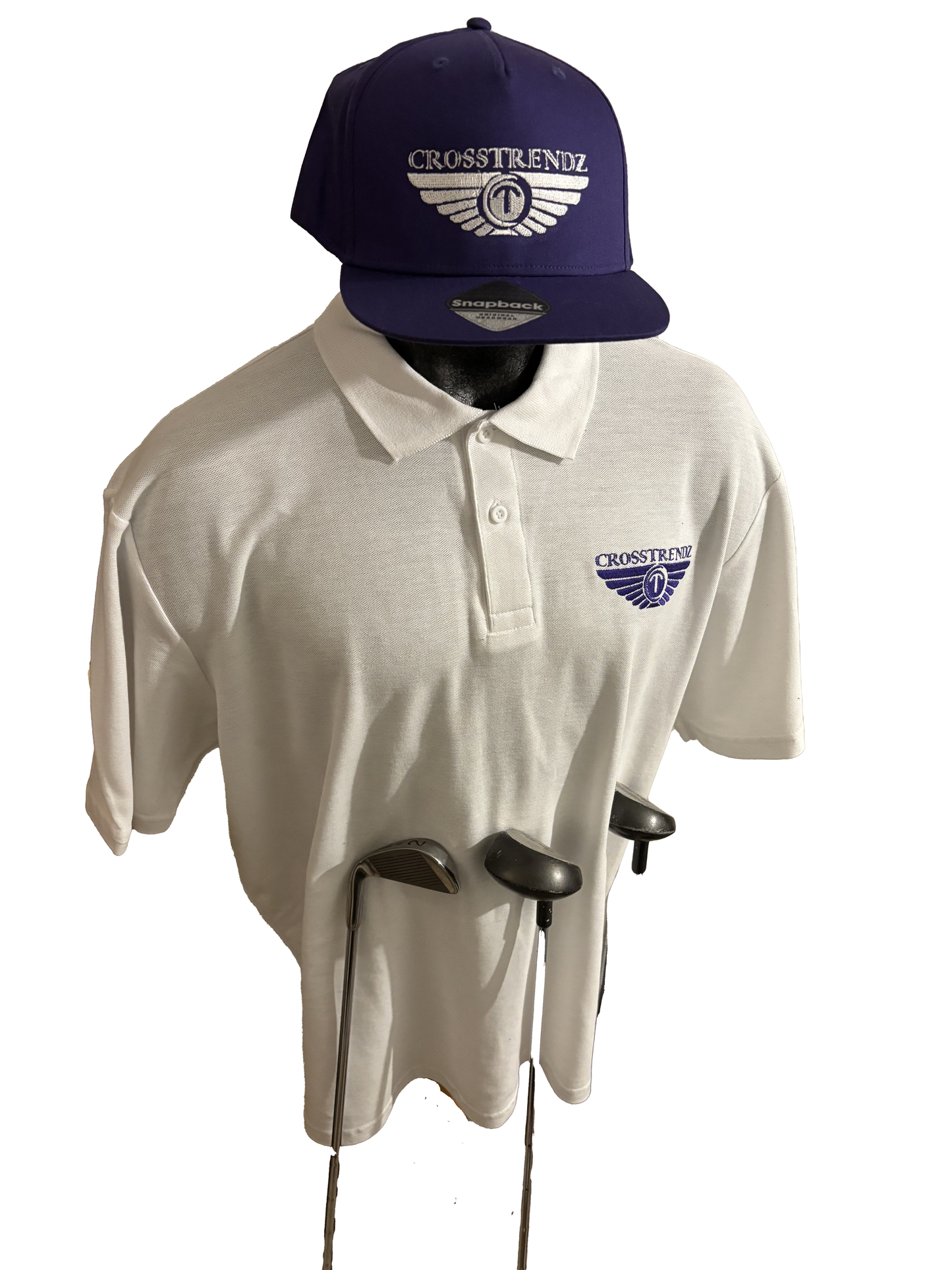 Crosstrendz White Golf Polo Set