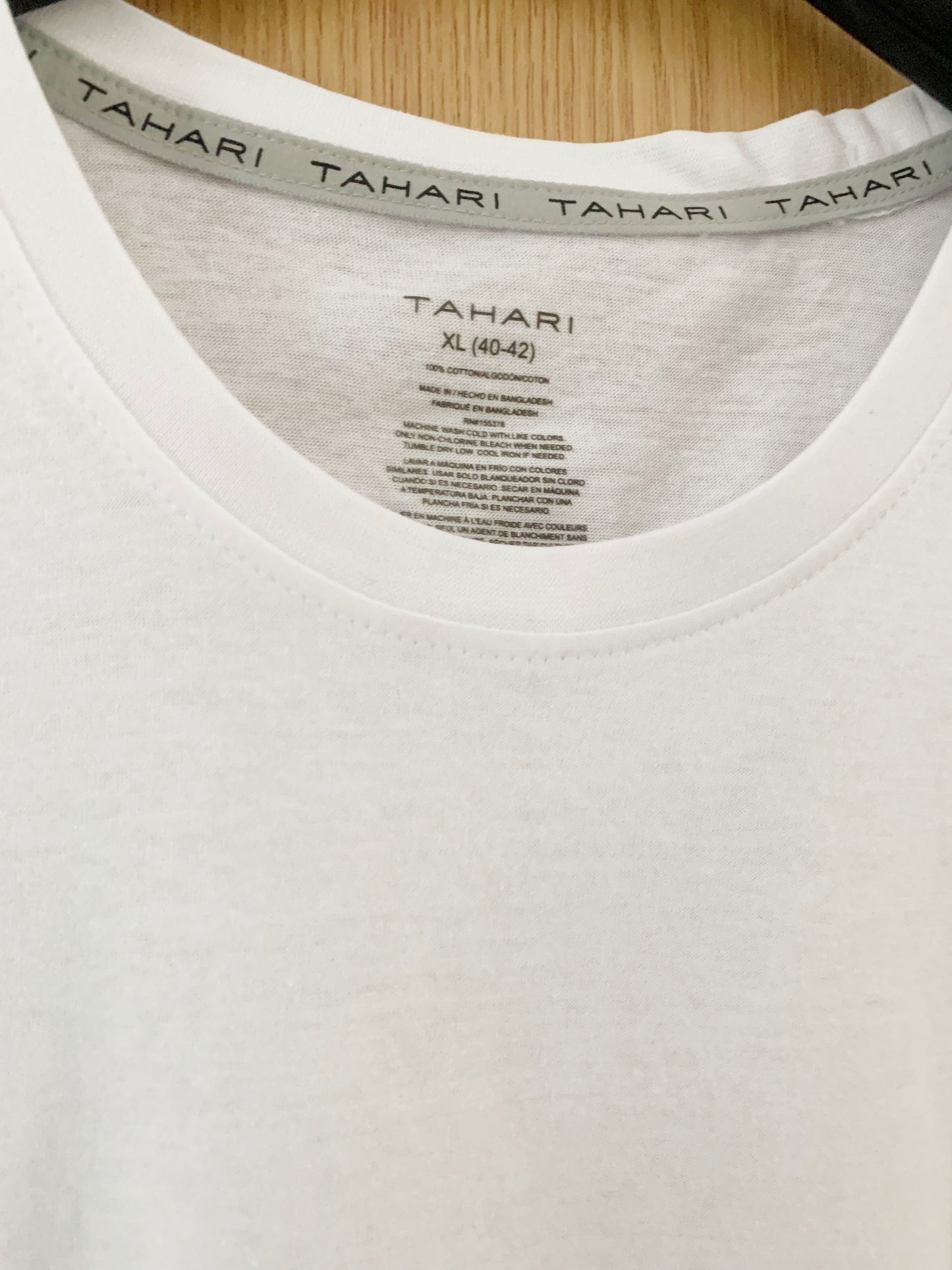 White Tahari white t-shirt