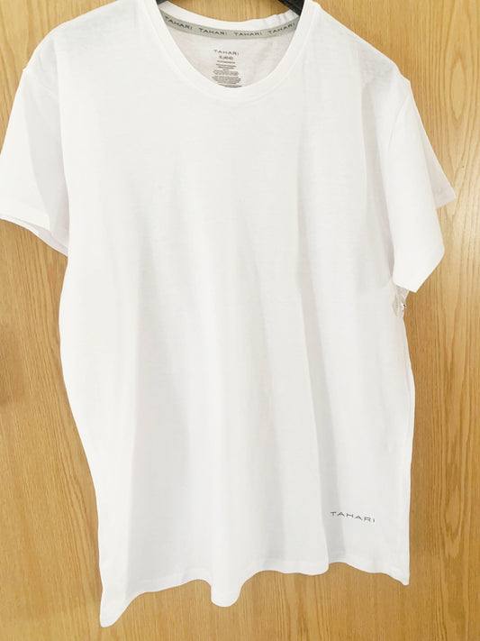 White Tahari white t-shirt